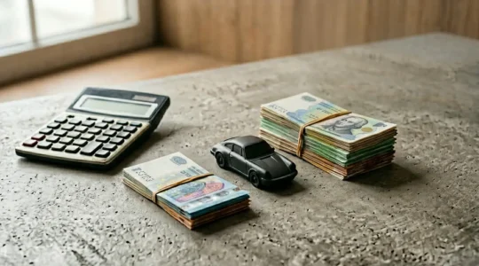 Concept d'optimisation financière pour l'assurance automobile avec calcul de franchise