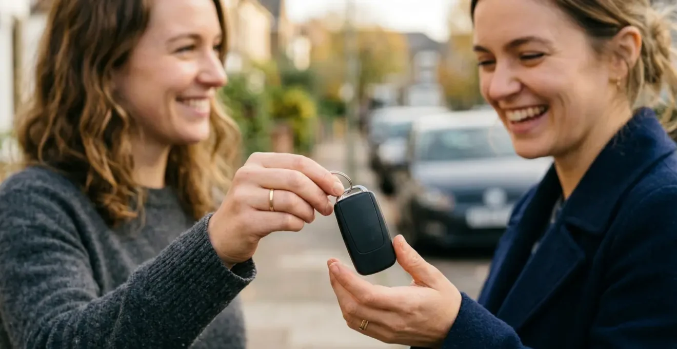 Prêt de clés de voiture entre amis pour un week-end