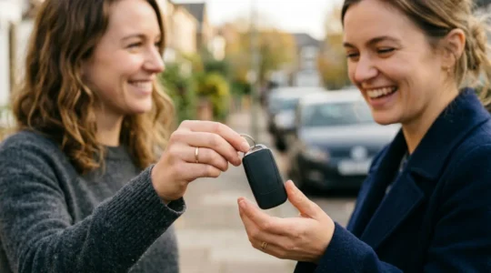 Prêt de clés de voiture entre amis pour un week-end