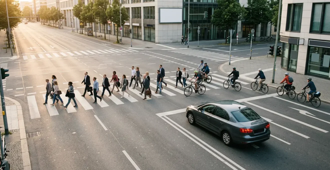 Conducteur responsable sur la route, symbole de protection collective et de responsabilité envers les autres usagers
