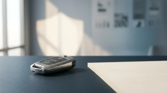 Concept de protection financière pour véhicule neuf avec assurance valeur à neuf