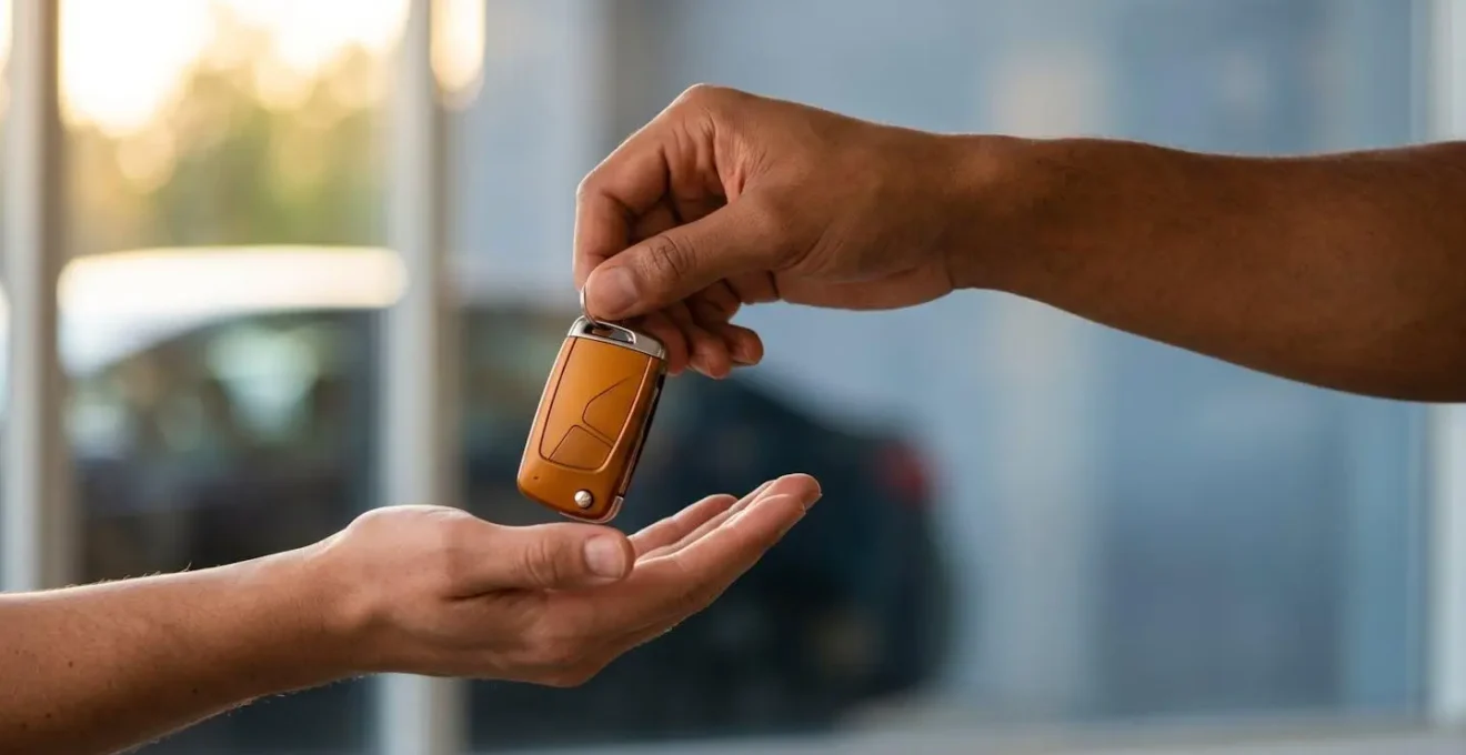 Concept de prêt de véhicule entre amis et responsabilité d'assurance automobile